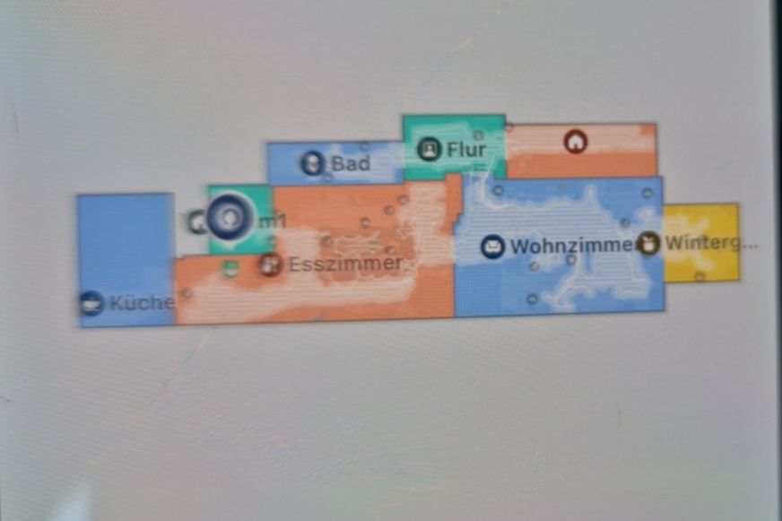 Roborock Saros 20 Flow Karte in der Roborock App auf dem Smartphone